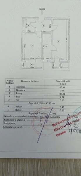 Militari Residence, str. Weiner Palada, 2 camere, decomandat 54 mp,